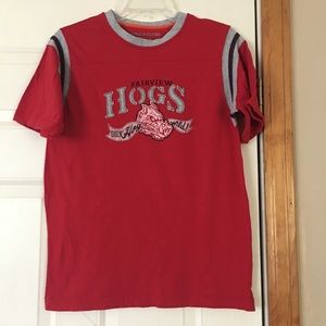 Fairview hogs red short sleeved t